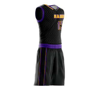 Camisetas de baloncesto unisex personalizadas, conjunto de tela de malla de poliéster 100% de la más alta calidad, servicio técnico impreso transpirable OEM - Product Image 5