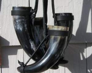 Best Quality Polished Buffalo Horn with Carved <b>Work</b> Animal Style Wedding Party Wine Water Export to India - Product Image 4