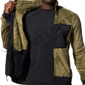 Nueva Chaqueta de Invierno 2025 para Hombre, Venta al por Mayor, 100% Poliéster, Logotipo Personalizado Bordado e Impreso, Chaqueta Polar con Cremallera Completa para Hombre - Product Image 6