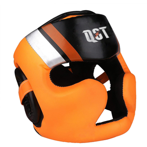 Unrivalled Fit & Comfort Cuero antideslizante Unisex Boxeo MMA Kickboxing Head Guard Casco de protección - Product Image 2