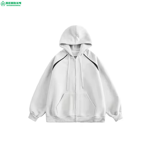 Sudadera con Capucha Personalizada con Logotipo Estampado, Unisex, Felpa Francesa Gruesa, Cierre de Cremallera, Estilo Clásico, Pedrería, Servicio OEM, 100% - Product Image 6