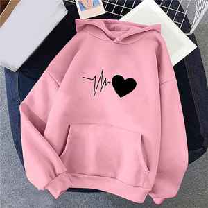 Date Automne Casual Streetwear Solide Tricot À Manches Longues Doux Confortable Femmes Hoodies - Product Image 6