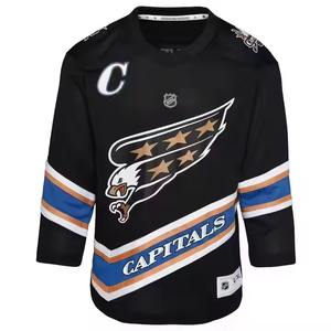 Wholesale Custom Name Ice Hockey Uniforms with Sublimated Jerseys Custom Breathable Sublimation Ice Hockey Jerseys with Numbers - Product Image 4