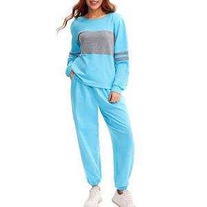 Ladies Casual Tracksuit Set Soft Cotton Fleece Sweatshirt Jogger <b>Pants</b> Lounge Sportswear for Women - Product Image 1