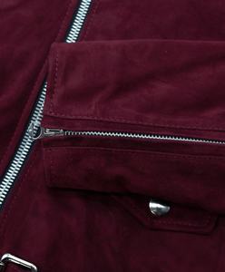 Chaqueta de Cuero Casual para Hombre, Otoño Invierno, con Cierre, Manga Larga, Reversible, con Logotipo Frontal, Estilo Motociclista - Product Image 2