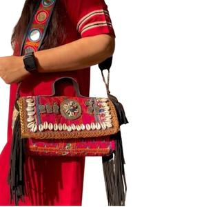 Banjara กระเป๋าสะพายไหล่สำหรับผู้หญิงกระเป๋าคลัทช์ปักลายวินเทจสุดหรูออกแบบได้ตามต้องการสำหรับช้อปปิ้งตอนเย็นกระเป๋าสะพายไหล่ขายส่ง - Product Image 5