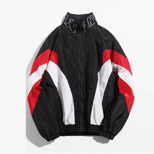 Services OEM 2025 Veste en nylon zippée entièrement personnalisée Col montant coupe-vent vintage Veste en nylon pour hommes - Product Image 1