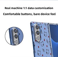 Coque de téléphone portable S25 Ultra en PC rigide avec porte-cartes magnétique transparent à coins coupés et design imprimé personnalisable