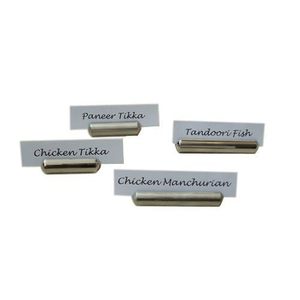 Stainless Steel Rectangle Place <b>Card</b> Holder Minimalist Design Durable <b>Table</b> Number Stand for Decoration - Product Image 5