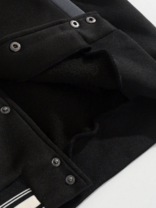 New Customizable Men's Canvas Varsity Bomber <b>Jacket</b> Winter Breathable Patchwork Letterman Baseball Embroidery <b>Patches</b> Front for - Product Image 4