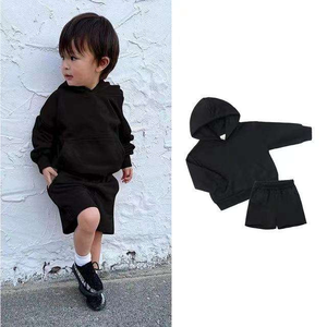 Ensemble de sweat-shirt et short pour tout-petit personnalisé en marron, en coton doux mélangé, tenue décontractée pour bébé en deux pièces - Product Image 6