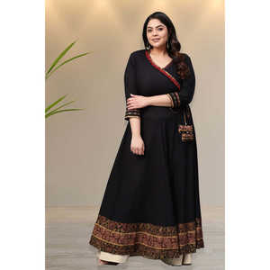 Algodón Impreso Anarkali Kurta Ropa Africana - Product Image 3