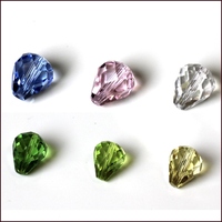 Perles en cristal en forme de goutte 8X6MM 10X8MM 12X10MM, mélange en gros, perles en verre de haute qualité colorées en forme de larme pour la fabrication de bijoux