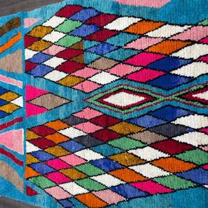 Multicolore 100% Coton Designer Dhurries Zigzag Motif Tapis Fait à la Main pour la Maison Salon Jardin Décor Voiture Lavable Exercice - Product Image 4