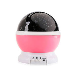 Lampe projecteur d'étoiles StarMaster, lampe de nuit portable à LED RGB pour la décoration de la maison, alimentée par batterie, commande par bouton poussoir - Product Image 5