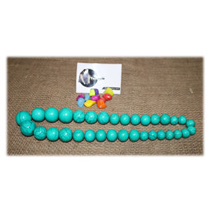 ลูกปัดเรซินสีน้ำเงินแบบไม่มีคอจาก tradnary Exim Pvt Ltd - Product Image 1