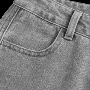 Mode Nouveau Haute Qualité À Carreaux Lâche Denim Large Jambe Jeans pour Femmes Street Style Casual Scimitar Jeans pour Femmes - Product Image 3