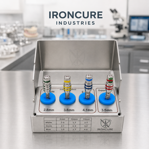 Kit Profesional de 4 Piezas de Tornillos de Expansión Ósea para Condensación Dental IRONCURE INDUSTRIES PRIVATE LIMITED Clase II 2.8mm 3.6mm 4.1mm - Product Image 4
