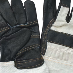 Rigger 707 Modèle Gants de sécurité en cuir fendu Logo personnalisé Bon matériel pour les hommes qui travaillent - Product Image 5