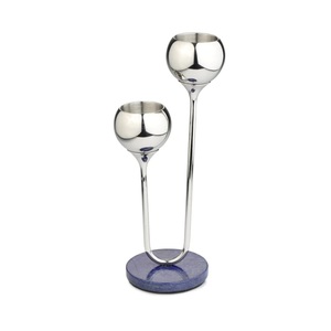 Bougeoir votif en métal de décoration de table de dîner avec décor de cheminée en verre bougeoir traditionnel de lumière de thé - Product Image 2