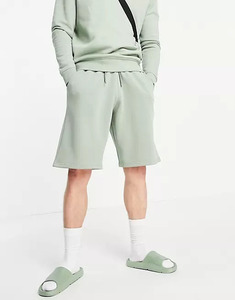 Logo personnalisé Short de gym en coton pour homme Short de survêtement à coupe ample pour les sports d'été Short taille moyenne à la mode pour la course à pied et le vélo - Product Image 1