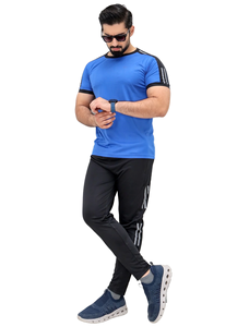 Conjunto de chándal de dos piezas para hombre, camiseta de manga corta y pantalones cortos para gimnasio, correr, entrenamiento físico, ropa deportiva informal de verano - Product Image 4