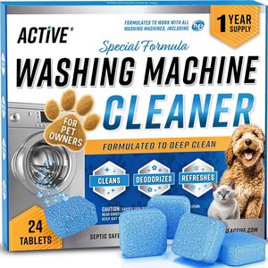 ACTIVE Washing Machine Cleaner for Pet Owners Enzyme Descaler 24 Tablets Front & <b>Top</b> <b>Load</b> HE Washer - Product Image 6