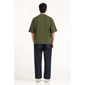 T-shirts amples en jersey 100 % coton, style streetwear, coupe oversize, taille MN-TS-SS26-004-D, respirants, compressés, vierges - Product Image 6