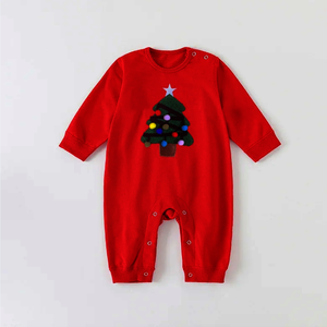 Barboteuses de Noël pour bébé avec impression personnalisée fabriquées au Vietnam - Product Image 1