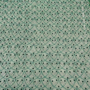 Meilleur prix 100% Polyester tissu perlé de luxe avec Zircon fait à la main fournisseur indien vêtements faisant tissé et motif de maille - Product Image 1
