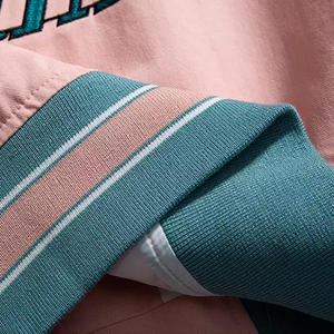 Blouson de baseball d'hiver personnalisé pour homme, avec patch brodé conçu en usine, col montant, boutons, non-tissé, écologique, style urbain tendance - Product Image 4