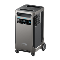 Station Portable Anker SOLIX F3800 3840Wh 6000W avec Contrôleur MPPT, Batterie Lithium-Ion, Panneau Solaire, Lampe Torche et Démarreur de Voiture Modifié