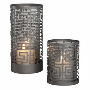 Portavelas de Hierro Negro de Primera Calidad, Diseño Geométrico, Atractiva Linterna de Metal para Velas de Té, Decoración del Hogar, Proveedores Mayoristas - Product Image 5