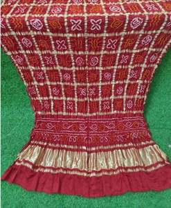 Dupatta de Seda Gajji Pura para Invitadas de Boda, Diseño Indio Tradicional, por el Fabricante - Product Image 5