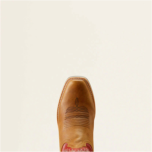 Vente en gros de chaussures en cuir pour hommes brodées dans un tube haut Bottes de cow-boy de l'ouest à bout large du désert pour hommes Prix bon marché avec logo personnalisé - Product Image 5