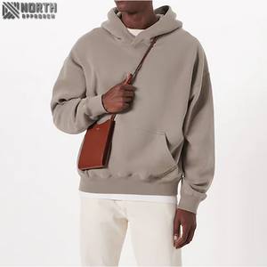 Sudadera con capucha de lujo sin cuerda Logotipo personalizado La mejor calidad Baggy Oversized Streetwear Vintage Fleece 100% Cotton Heavyweight Hoodie - Product Image 2