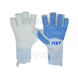 NXT คุณภาพดีที่สุด 4 มม.PK โฟมปาล์ม 3 มม.ยางนูน Backhand ระบายอากาศ 3d ข้าวโพดคั่วฟุตซอลถุงมือผู้รักษาประตู - Product Image 1