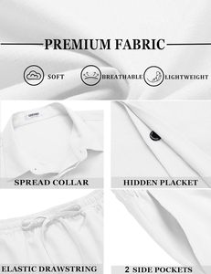 Ropa de verano para hombre, conjunto con estampado Hawaiano, pantalones cortos para hombre, camisa informal de playa, conjuntos de dos piezas de manga corta, camisas de playa - Product Image 5