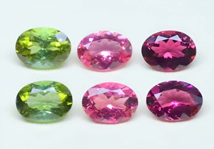 Todo el lote facetado de turmalina múltiple natural Turmalina de forma ovalada Increíble turmalina natural colorida El tamaño disponible es de 7x5mm - Product Image 3