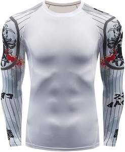 เสื้อรัดกล้ามเนื้อแขนยาวสำหรับผู้ชายดีไซน์กราฟิกตัวหนาระบายอากาศได้และใส่สบาย - Product Image 2