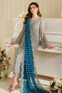 Vestido de Fiesta Estilo Anarkali para Mujer, Diseño de Diseñador, Bordado Pesado con Lentejuelas, Estilo Tradicional Moderno, Estilo Indio Pakistaní - Product Image 5