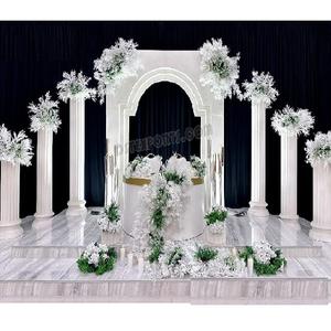 Decoración de recepción de boda cristiana, paneles de fondo, escenario de boda occidental, marcos de fondo blanco, diseño romano, pantallas de fondo FRP - Product Image 1