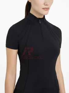 Couche de base Performance pour femmes tissu de mélange technique respirant en gros coutures ergonomiques gestion de l'humidité polyvalent actif - Product Image 6