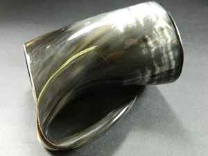 Style Viking véritable corne de buffle tasse écologique sculpté loup chope pour vin bière hydromel usine directe religieux artisanat naturel - Product Image 3