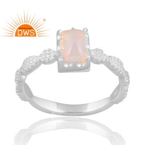 Nuevas llegadas 925 anillo de ópalo etíope Natural de plata esterlina joyería de diseño personalizado para mujer regalo para ella - Product Image 1