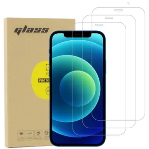 Pelindung layar Tempered Glass ponsel Harga 9D pabrik untuk Samsung Iphone 14 12 13 Pro Max