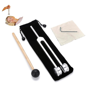 Diapasón de 128 Hz, Aleación de Aluminio, para Pruebas, Sanación y Terapia de Sonido, Juego de Diapasones de Baja Frecuencia con Martillo de Goma - Product Image 5