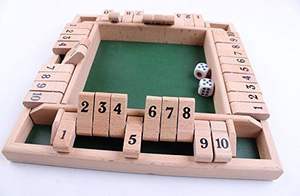 Jeu de société en bois durable Shut the Box, réductions en gros, finition de qualité - Product Image 2