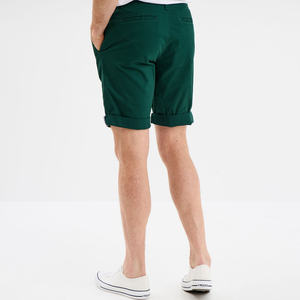 Pantalones Cortos Chino Casuales de Lona Media, Suaves, Cómodos, Elásticos, Transpirables, para Hombre, Sin Arrugas, con Bolsillos Laterales, Botones Ajustables y Cierre de Cremallera - Product Image 3