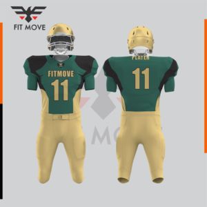 Votre propre uniforme de football américain Nouveau design d'uniforme de football américain Service OEM Ensemble combiné d'uniformes de football américain pour hommes - Product Image 4